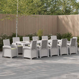 vidaXL Garden Dining Set 5 pcs Anthracite and Cream PP