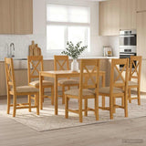 vidaXL 5-piece Dining Set Grey Solid Oak Wood