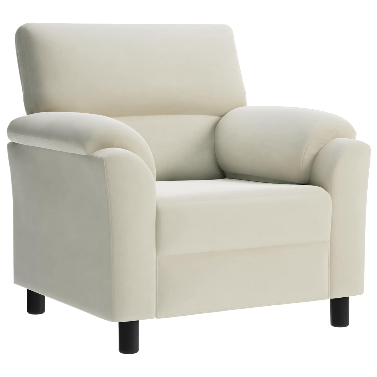 vidaXL Sofa set 3 pcs Cream velvet