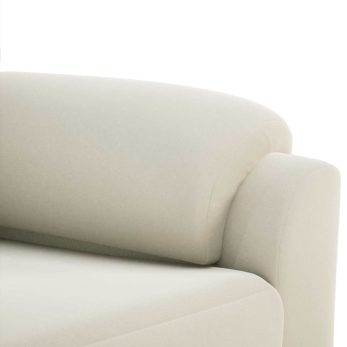 vidaXL Sofa set 3 pcs Cream velvet