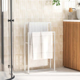 vidaXL Handdoekenrek vrijstaand 48x24x78,5 cm ijzer zwart
