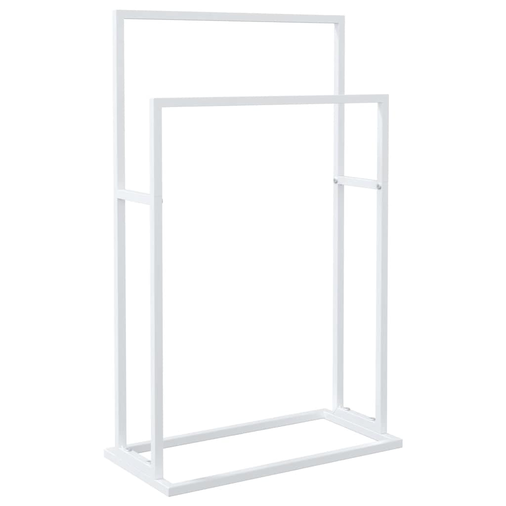 vidaXL Handdoekenrek vrijstaand 48x24x78,5 cm ijzer zwart