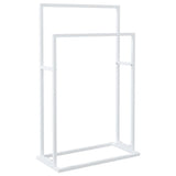 vidaXL Handdoekenrek vrijstaand 48x24x78,5 cm ijzer zwart