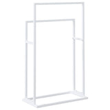 vidaXL Handdoekenrek vrijstaand 48x24x78,5 cm ijzer zwart