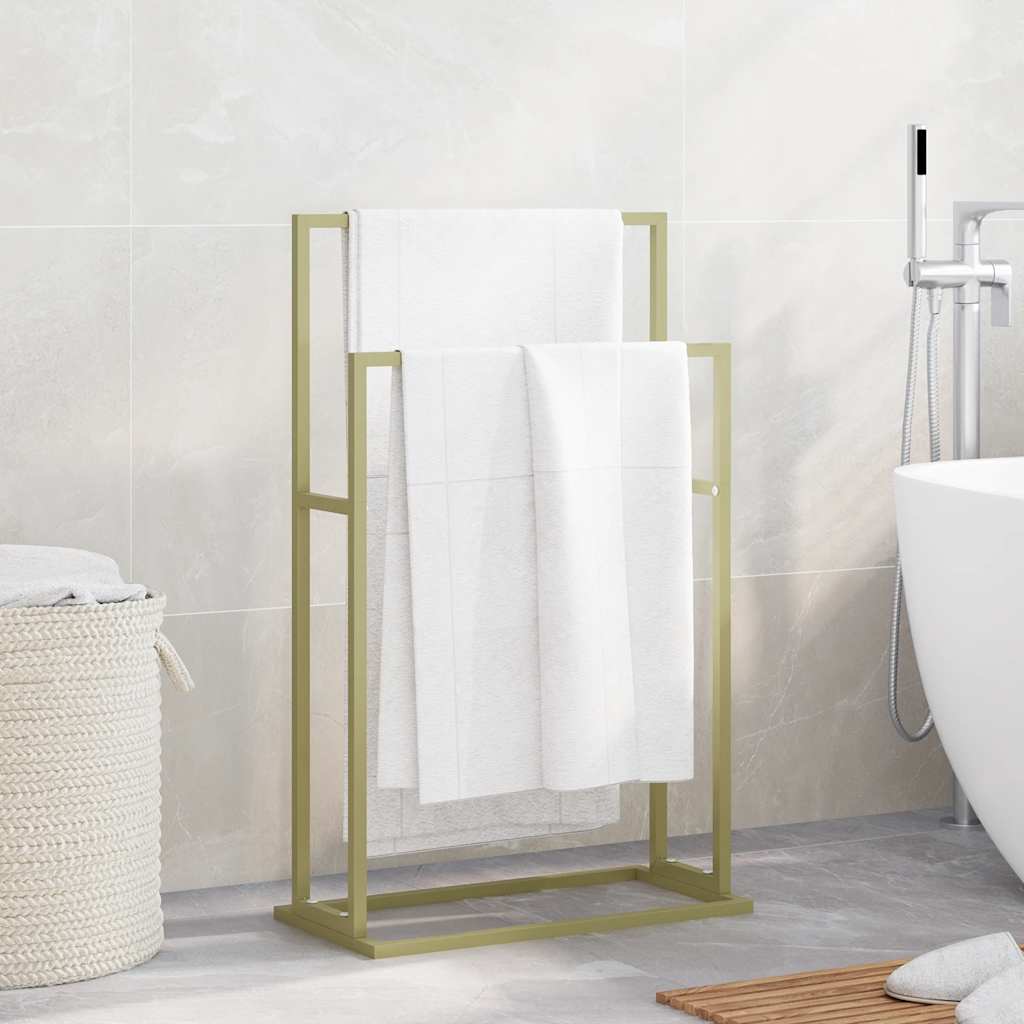 vidaXL Handdoekenrek vrijstaand 48x24x78,5 cm ijzer zwart