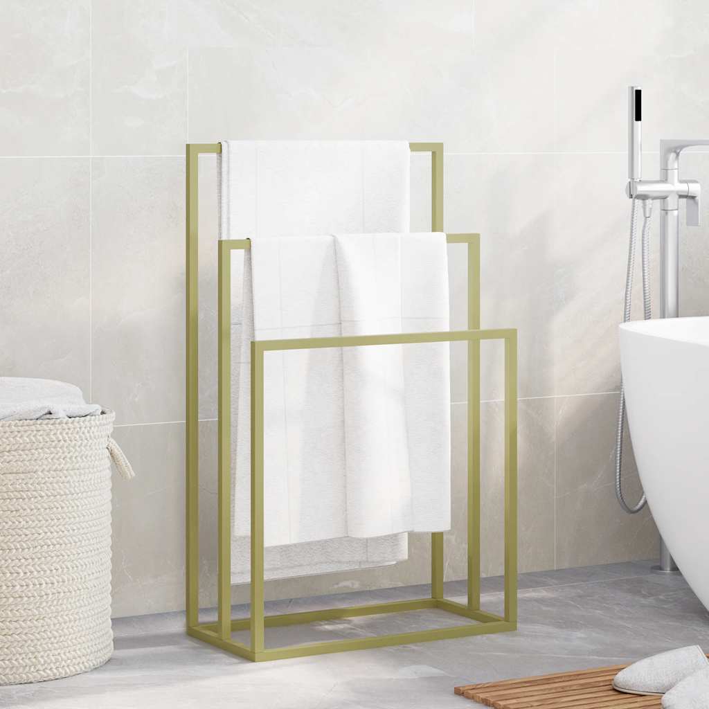 vidaXL Handdoekenrek vrijstaand 48x24x78,5 cm ijzer zwart