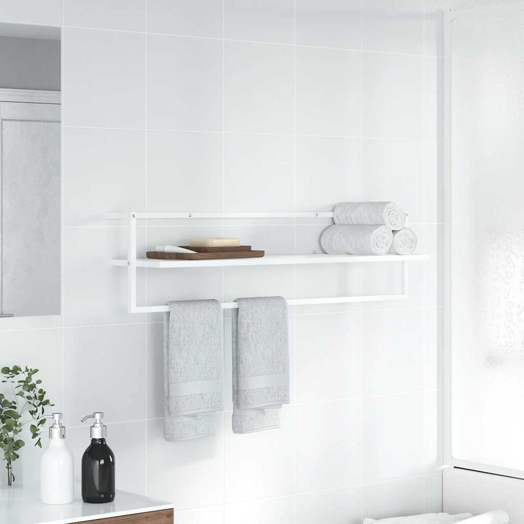 vidaXL Handdoekenrek 95x25x22 cm ijzer zwart