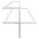vidaXL Handdoekenrek 95x25x22 cm ijzer zwart