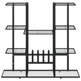 vidaXL Flower Stand 94.5x25x89 cm Iron Black