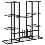 vidaXL Flower Stand 94.5x25x89 cm Iron Black