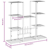vidaXL Flower Stand 94.5x25x89 cm Iron Black