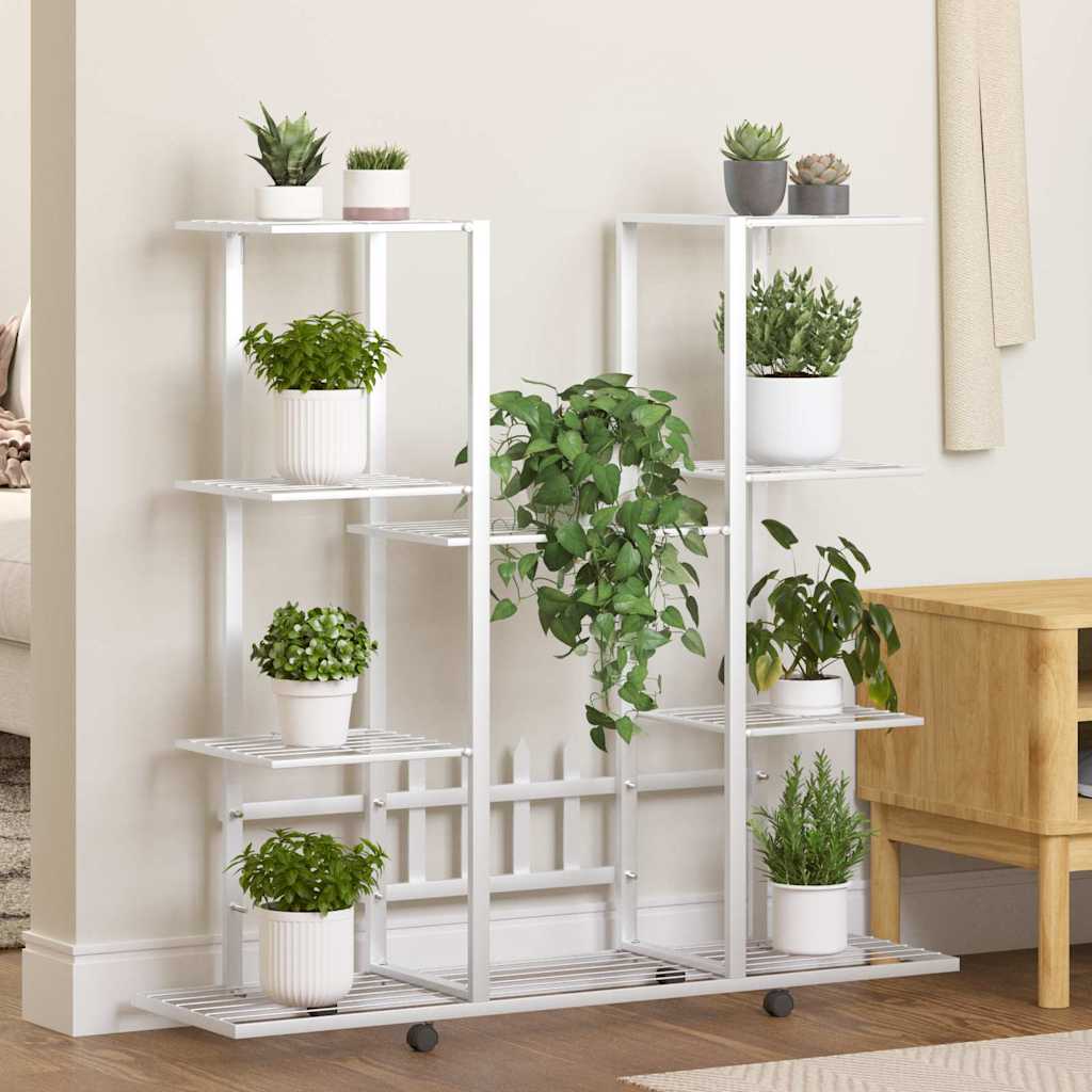 vidaXL Flower Stand 94.5x25x89 cm Iron Black