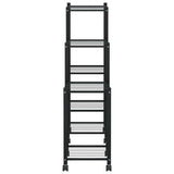 vidaXL Bloemenstandaard 83x25x80 cm ijzer zwart