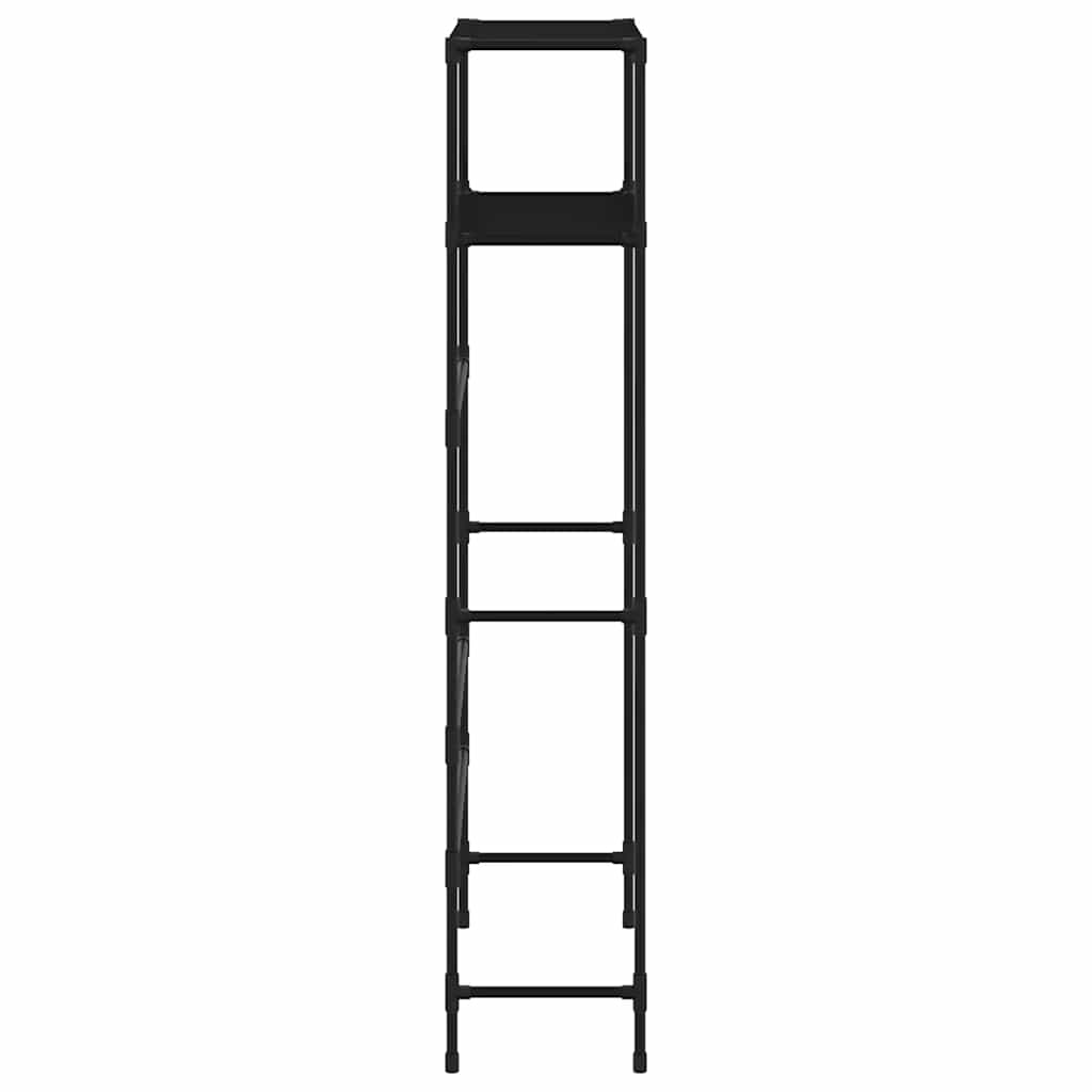 vidaXL Wasmachinerek 2-laags 69x28x143 cm ijzer zwart