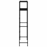 vidaXL Wasmachinerek 2-laags 69x28x143 cm ijzer zwart