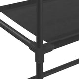 vidaXL Wasmachinerek 2-laags 69x28x143 cm ijzer zwart