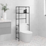 vidaXL Toiletrek 2-laags 53,5x28x143 cm ijzer zwart