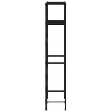 vidaXL Toiletrek 2-laags 53,5x28x143 cm ijzer zwart