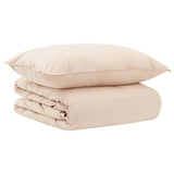 vidaXL Deken Set 2 st 135 x 200 cm Alle seizoenen Kapokvezel Beige