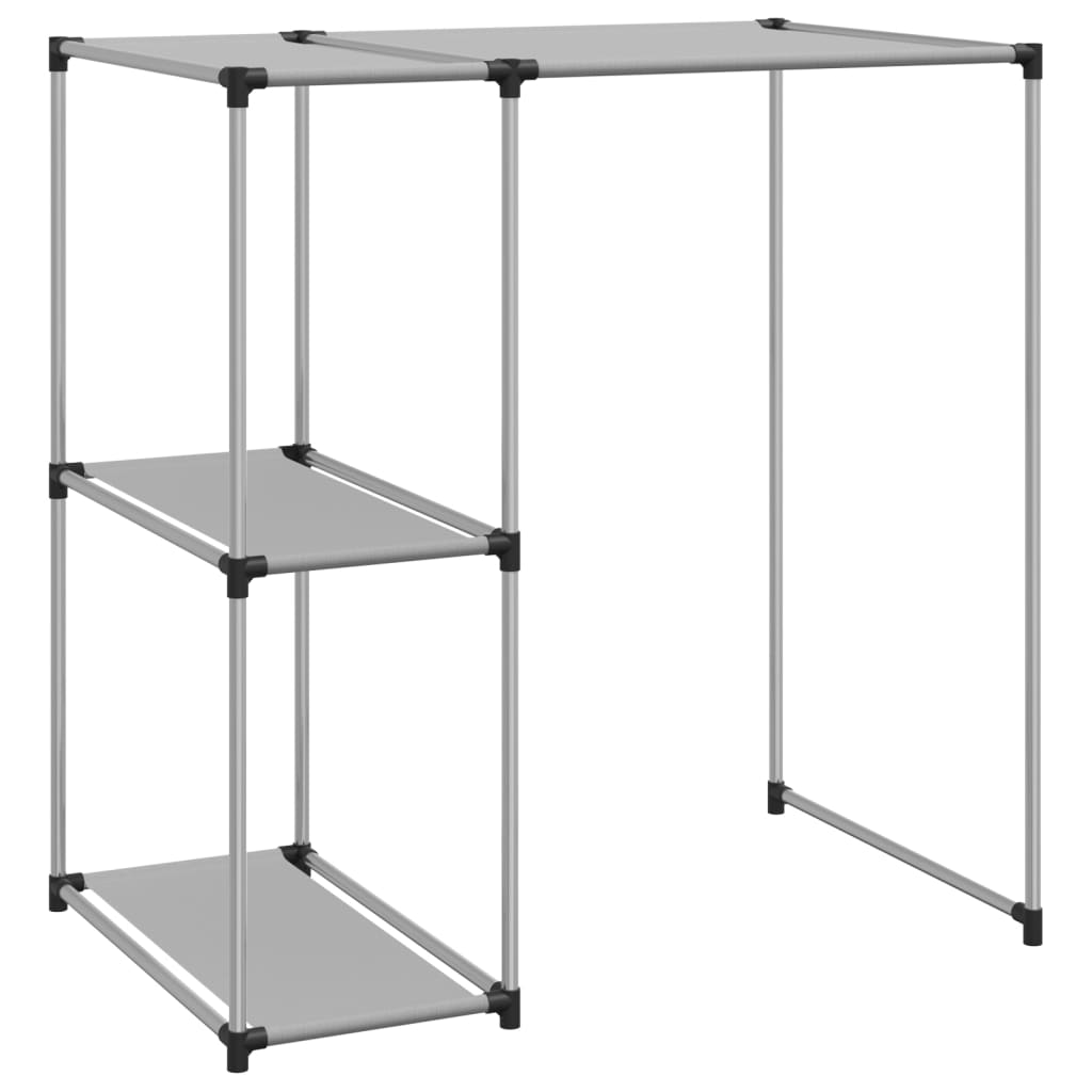 vidaXL Opbergrek voor boven wasmachine 87x55x90,5 cm ijzer zwart