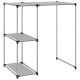 vidaXL Opbergrek voor boven wasmachine 87x55x90,5 cm ijzer zwart