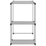 vidaXL Opbergrek voor boven wasmachine 87x55x90,5 cm ijzer zwart