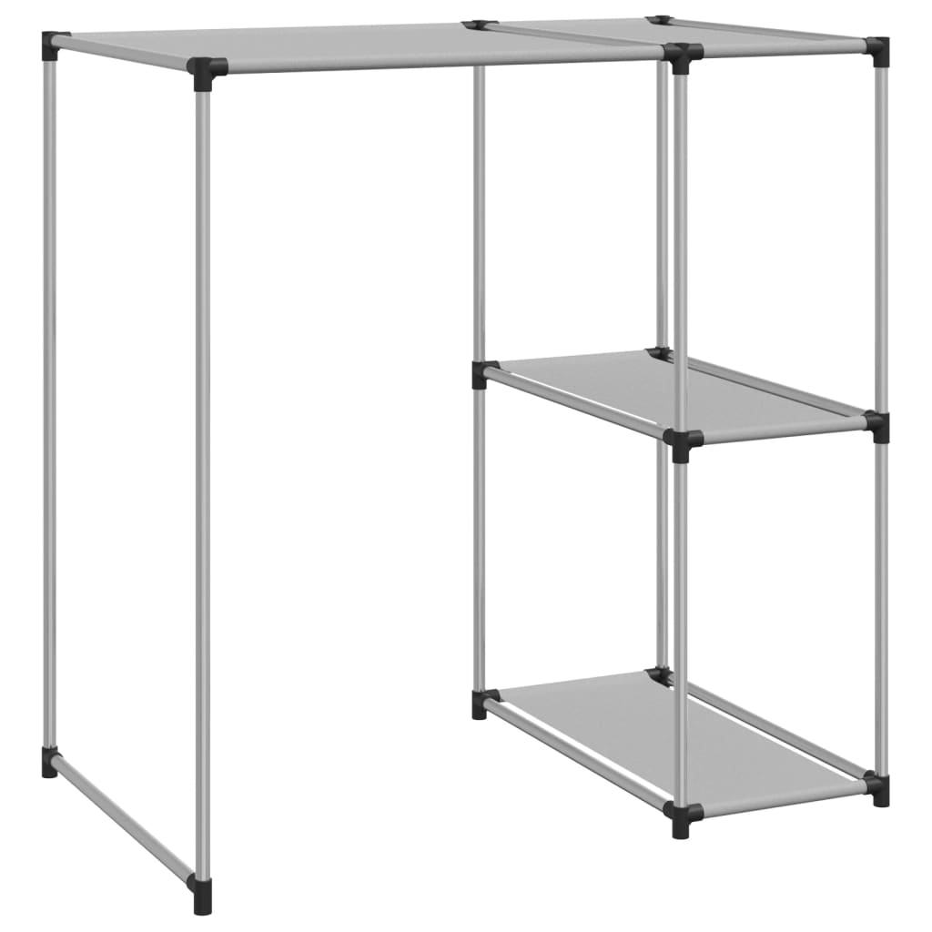 vidaXL Opbergrek voor boven wasmachine 87x55x90,5 cm ijzer zwart
