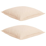 vidaXL Deken Set 2 st 200 x 200 cm Alle seizoenen Kapokvezel Beige