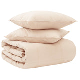 vidaXL Deken Set 2 st 200 x 200 cm Alle seizoenen Kapokvezel Beige