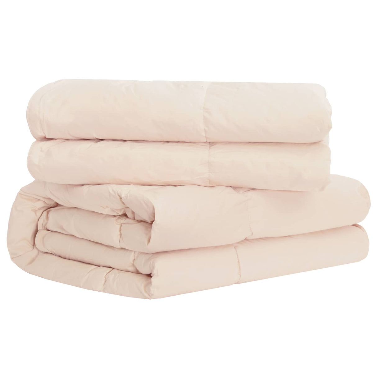 vidaXL Deken Set 2 st 200 x 200 cm Kapok en Polyester Beige