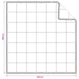 vidaXL Deken Set 2 st 200 x 200 cm Kapok en Polyester Beige