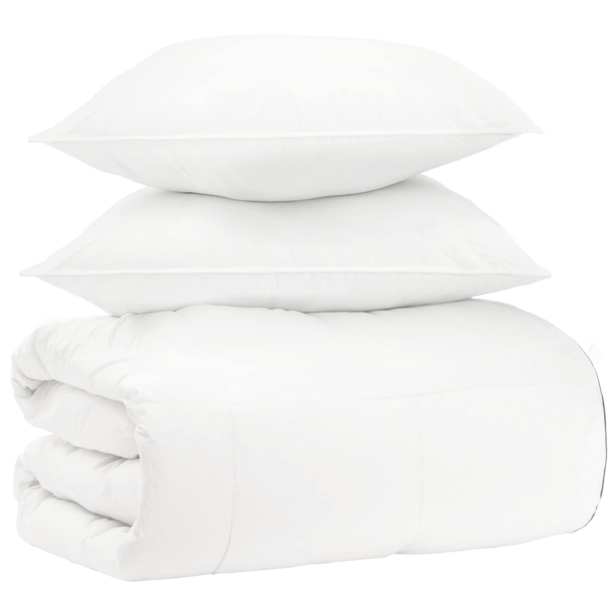 vidaXL Blanket Set 3 pcs White Bamboo