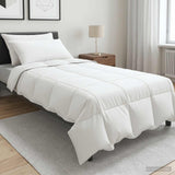 vidaXL Deken Set met kussen 2 pcs Wit Bamboevezel