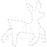 vidaXL Kerstfiguur rendier met 72 warmwitte LED's 57x55x4,5 cm