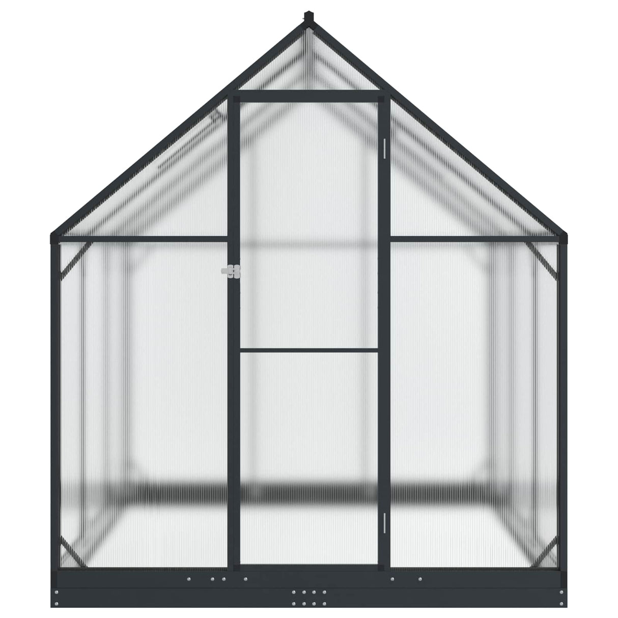 vidaXL Garden Greenhouse with Door Anthracite 183.5 x 183.5 x 207 cm