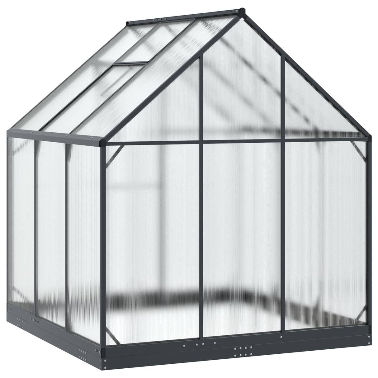 vidaXL Garden Greenhouse with Door Anthracite 183.5 x 183.5 x 207 cm