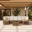 vidaXL Garden Sofa Set 8 pcs Black poly rattan