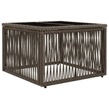 vidaXL Tuinbank Set 8 st Zwart poly rattan