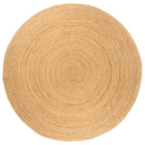 vidaXL Rug round 90 cm braided jute