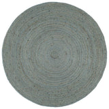 vidaXL Handmade Round Rug 90 cm Jute Grey