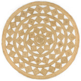 vidaXL Rug handmade 90 cm braided jute