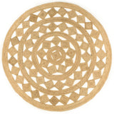 vidaXL Rug handmade 90 cm braided jute