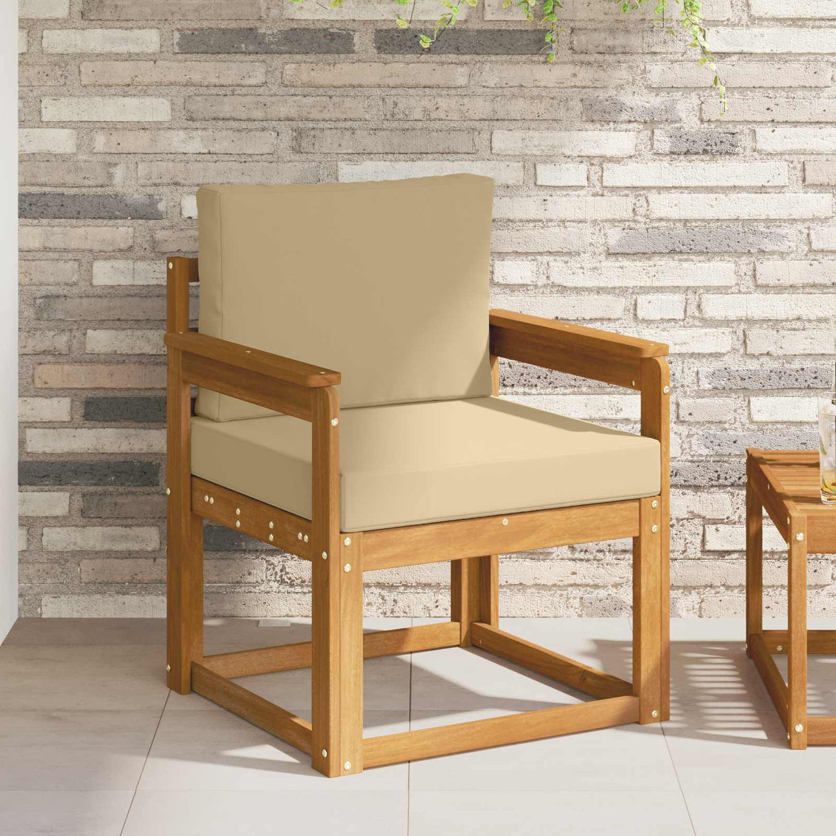 vidaXL Buiten bank set Massief Acacia Hout Naturel
