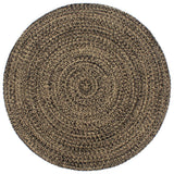 vidaXL Vloerkleed handgemaakt 90 cm jute wit en naturel