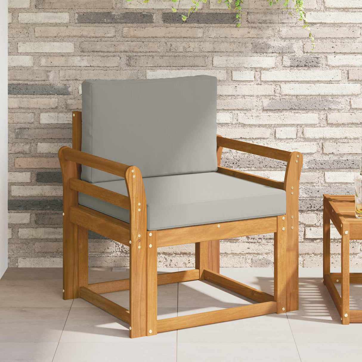 vidaXL Buiten bank set Massief Acacia Hout Naturel