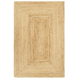 vidaXL Vloerkleed handgemaakt 80x160 cm jute naturel