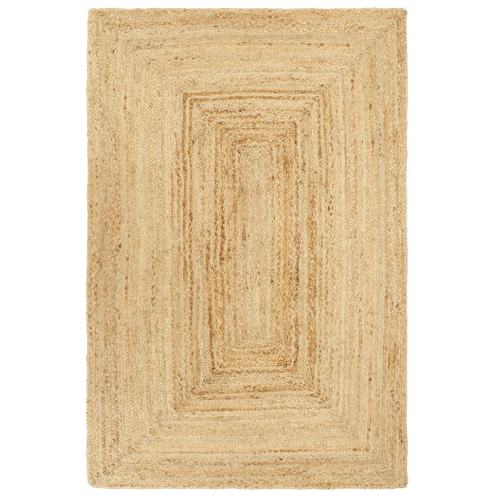 vidaXL Vloerkleed handgemaakt 80x160 cm jute naturel