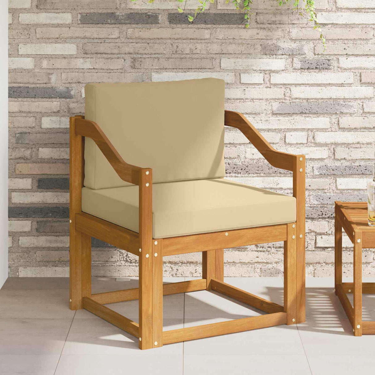 vidaXL Buiten bank set Massief Acacia Hout Naturel