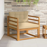 vidaXL Buiten Midden Sofa Massief Acacia Hout Naturel