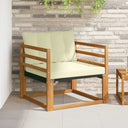 vidaXL Buiten bank set Massief Acaciahout en Textilene Naturel